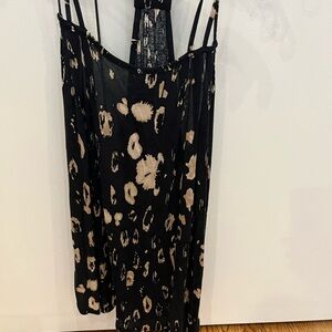 Black XS Deletta (Anthropologie brand) Halter Back Tank